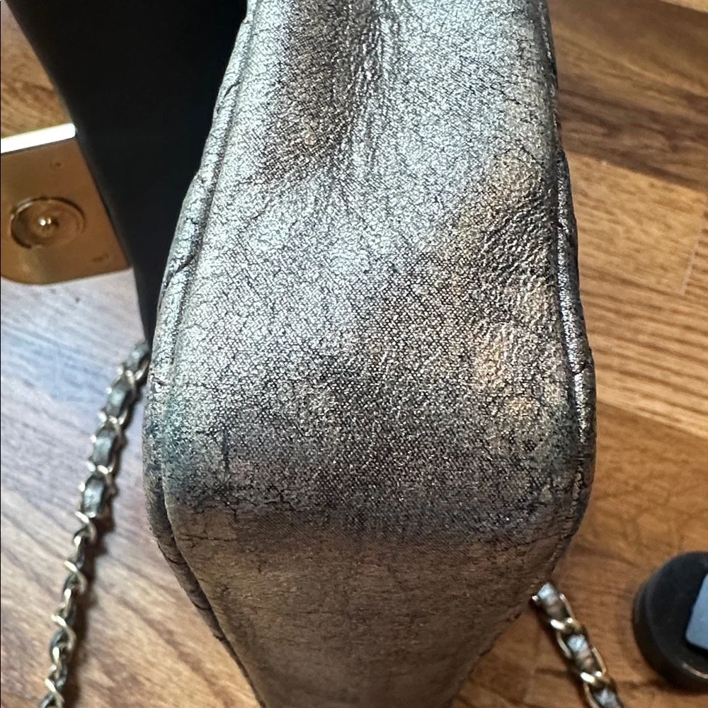 Chanel Metallic Quilted Crossbody Bag - Picture 6 of 12
